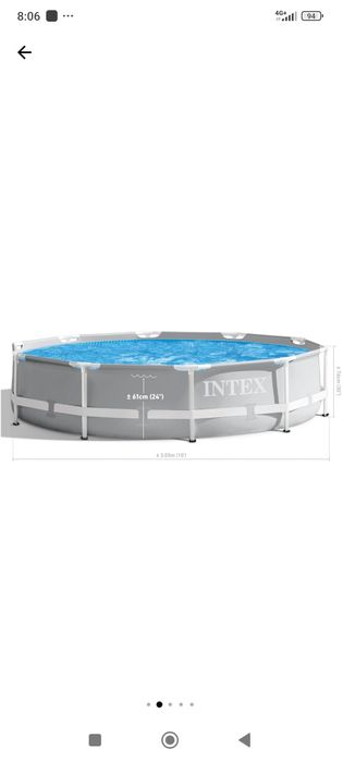 Piscină Intex cu cadru de metal