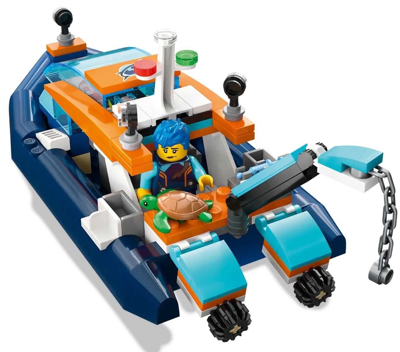 НОВО LEGO City 60377 - Изследователска лодка за гмуркане