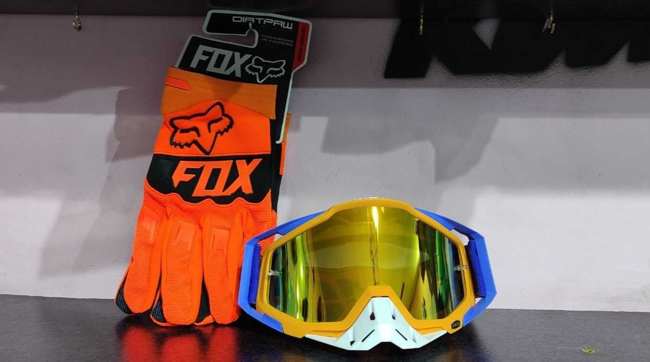 Ръкавици и Очила FOX, 100%, Thor мото аксесоари ендуро крос мтб