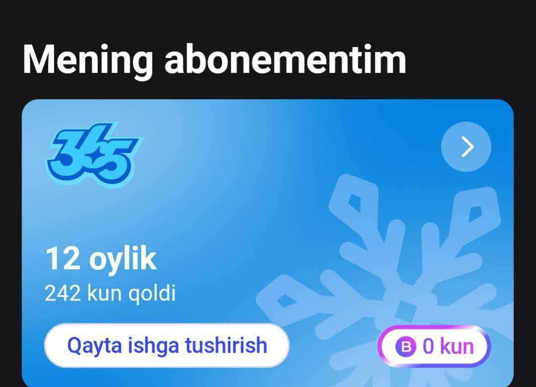 1fit abonoment 8 oylik (242 kun)