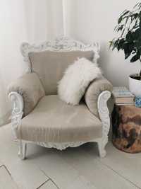 Кресло бароково винтидж диван ретро красива дърворезба
