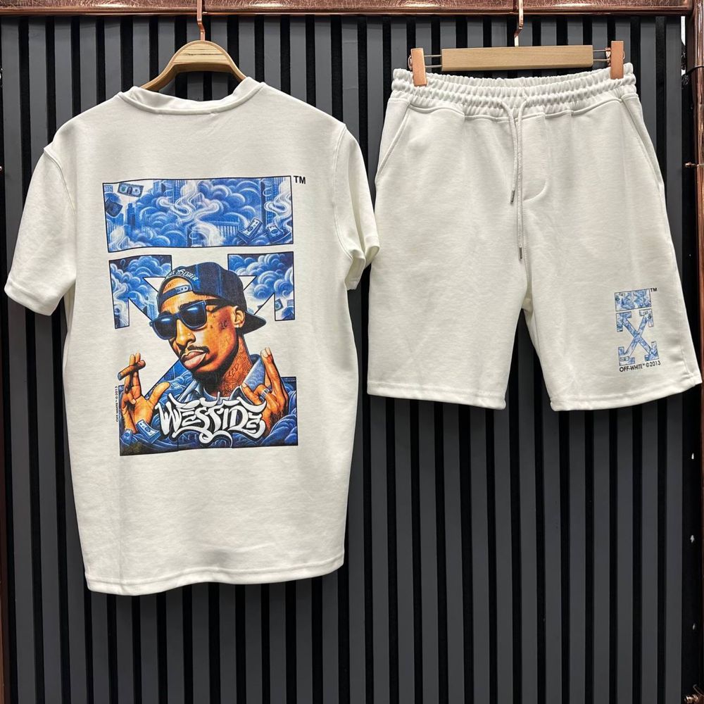 Compleu sport Off-White bumbac