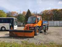 Unimog u400/schimb cu buldoexcavator