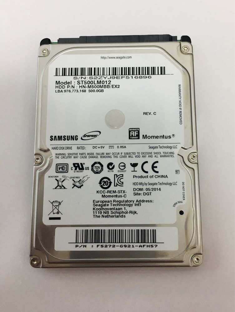 Seagate Samsung Spinpoint M8 ST500LM012 (HN-M500MBB/EX2) 500GB.