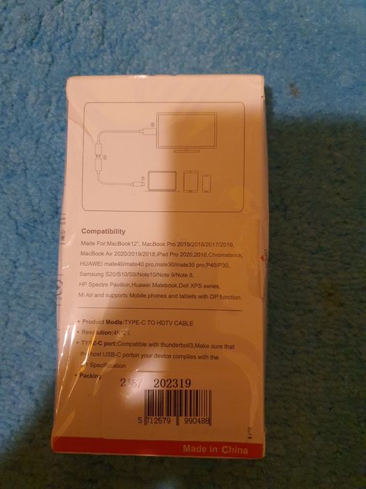 Cablu tip c la hdtv