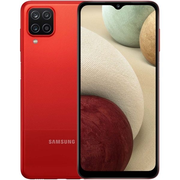 Samsung A12 Qizil