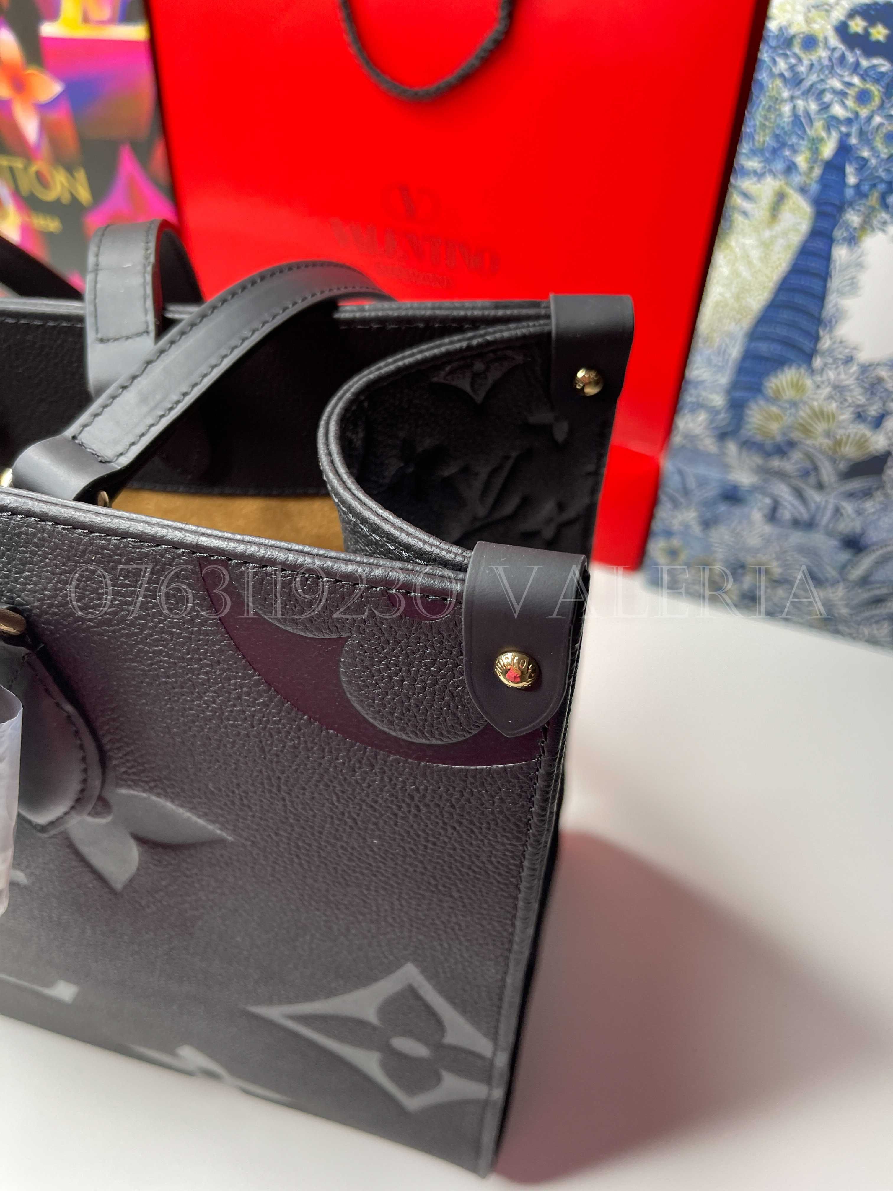 Geanta Louis Vuitton - Negru Oversized Empreinte Onthego