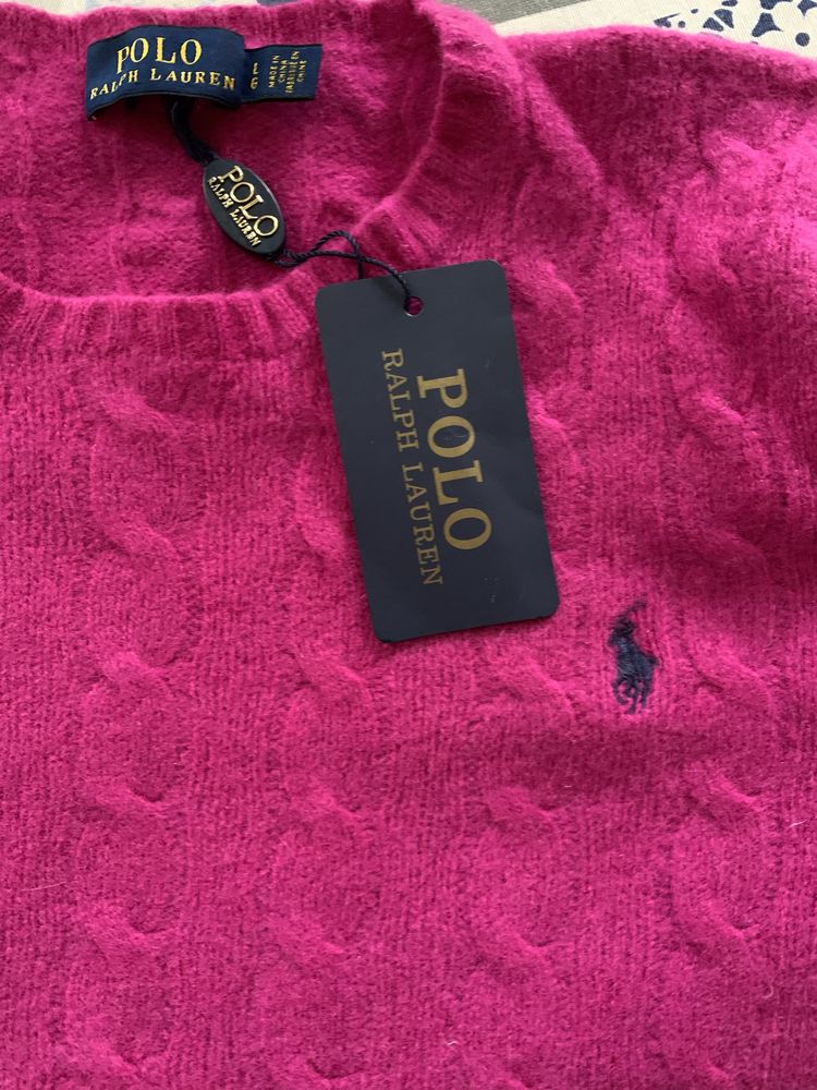 Розов вълнен пуловерRalph Lauren  s