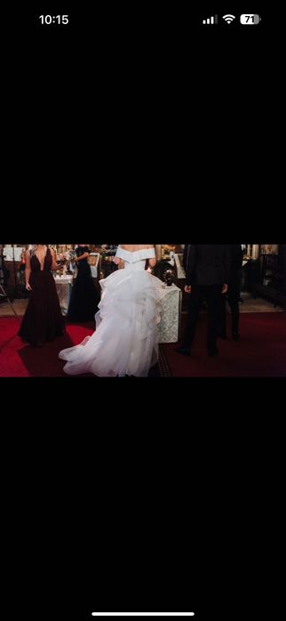 Vand rochie de mireasa Esposa sirena cu trena detasabila