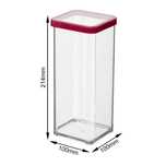 Rotho Loft Cutie depozitare plastic patrata transparenta cu capac alb
