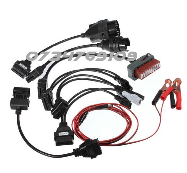 Set 8 cabluri adaptoare DELPHI / AUTOCOM pentru Autoturisme [Garantie]