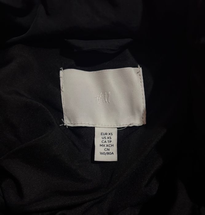 Черно късо зимно яке