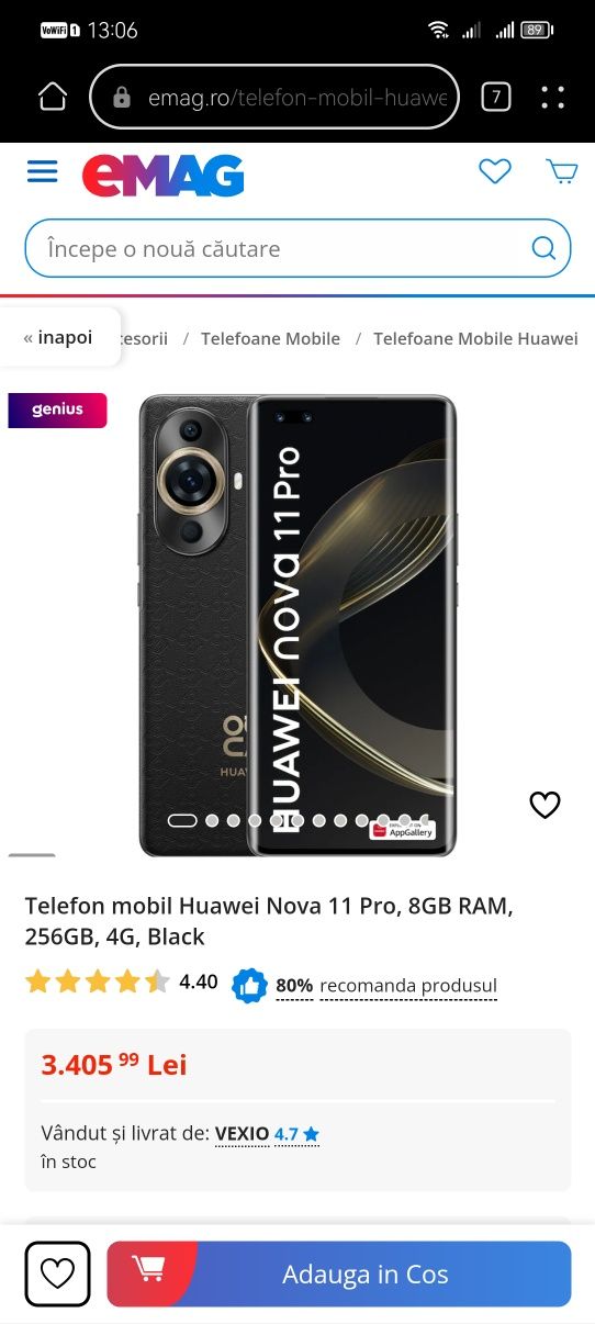 Huawei Nova 11 Pro * 256 GB * accept schimburi