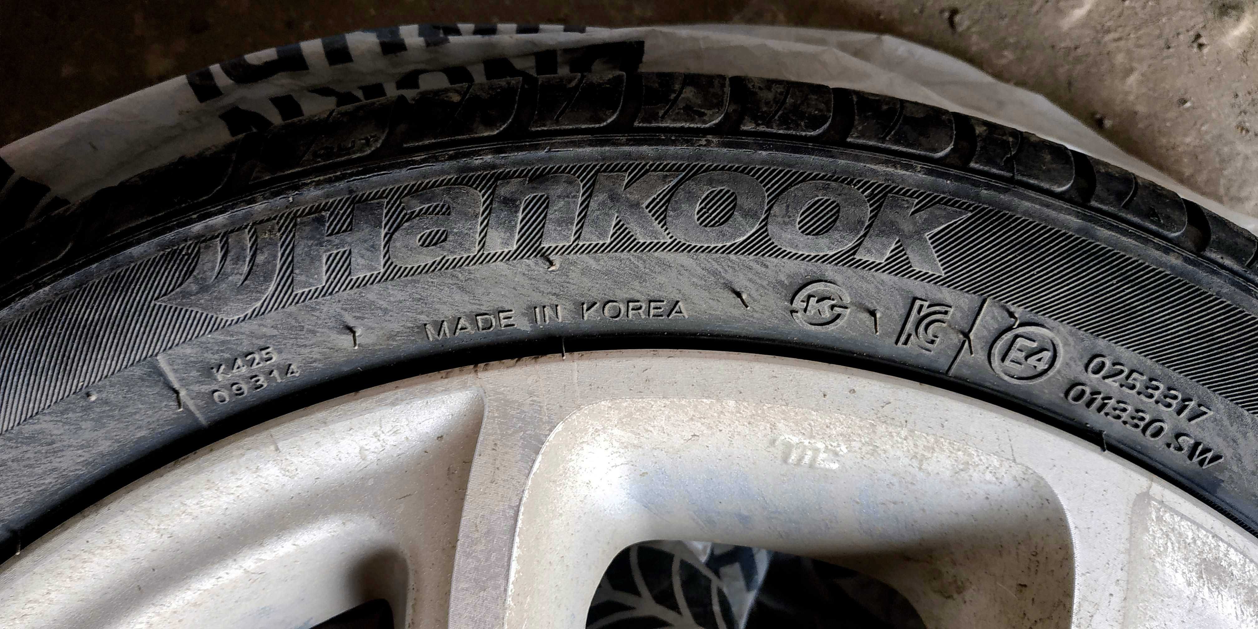 Летняя резина HANKOOK KINERGY ECO 175/50 R15 на дисках KIA PICANTA