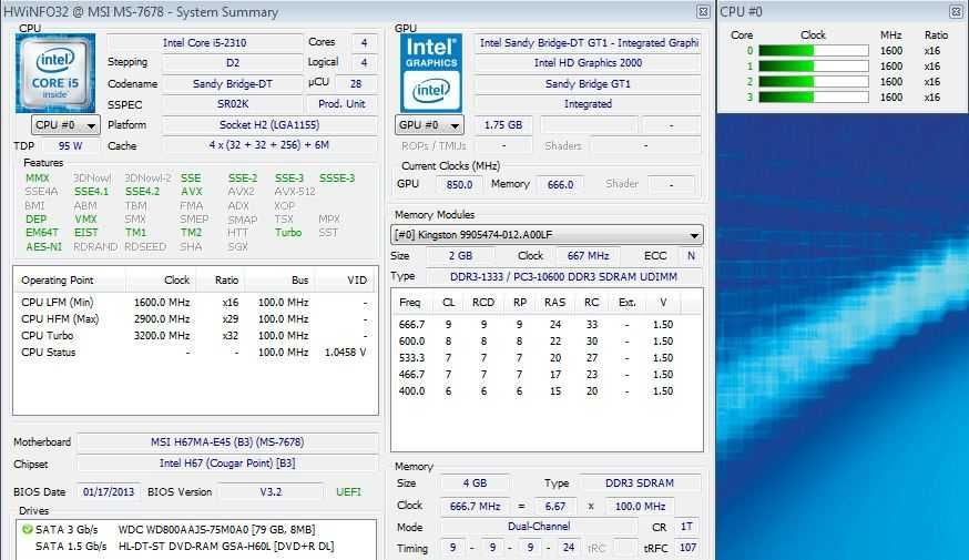 Procesor Intel Core i5-2310,2,90Ghz-Turbo 3,20Ghz,Socket 1155,Gen 2