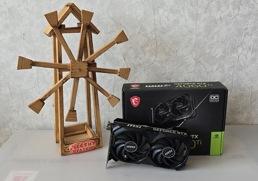Видео карта MSI Shadow RTX 4060ti 16GB GDDR6, Nvidia GeForce