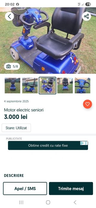 Motor(scaun) carucior electric seniori
