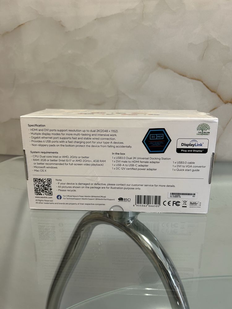 Wavlink USB-A Stație de andocare HDMI 4K Ethernet Negru (WL-UG39DK1)