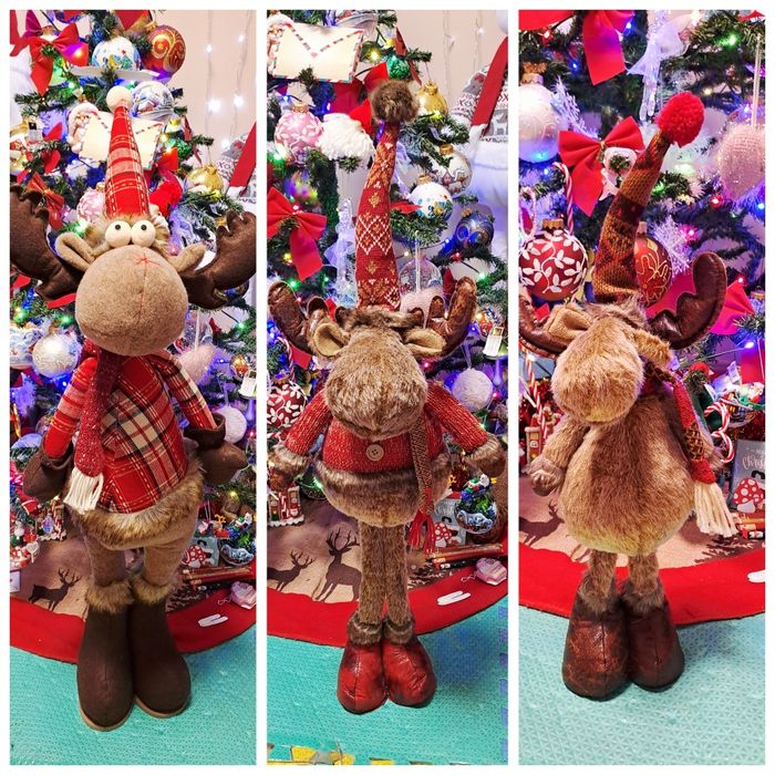 Коледени елени - 3-ри висичини 100 см.,80 см.,50 см.