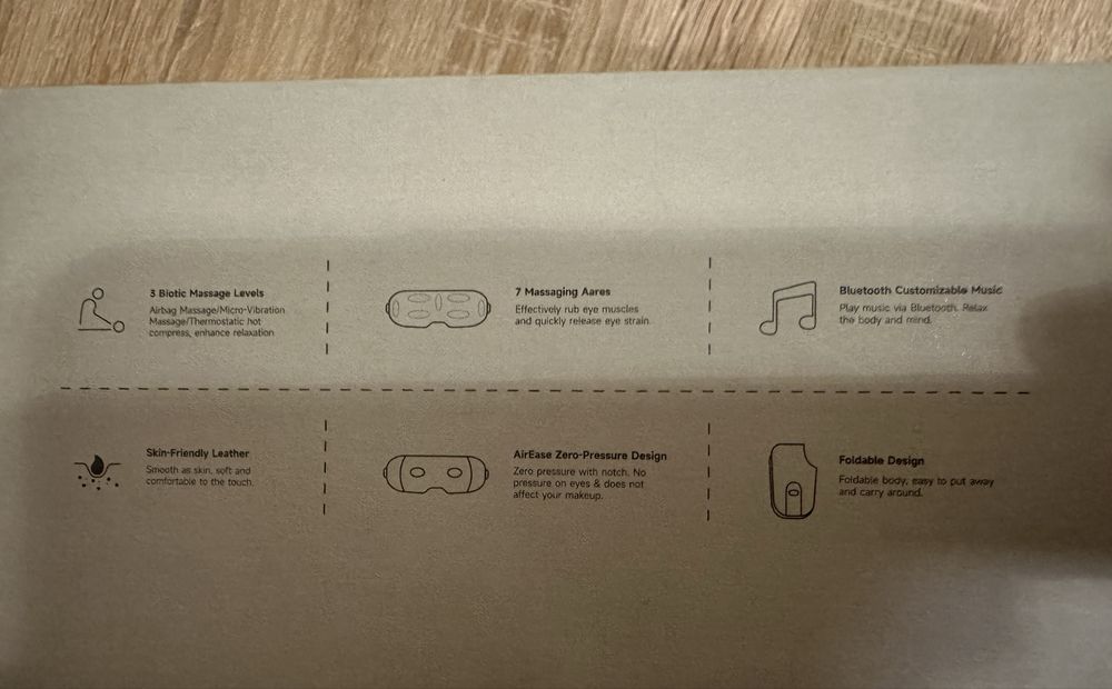 Интелигентен масажор за очи Warm Relax W235A