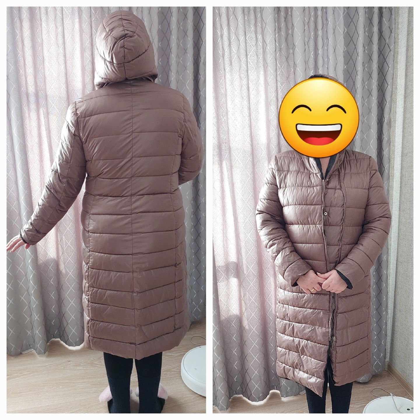 Женская двусторонняя зимняя куртка