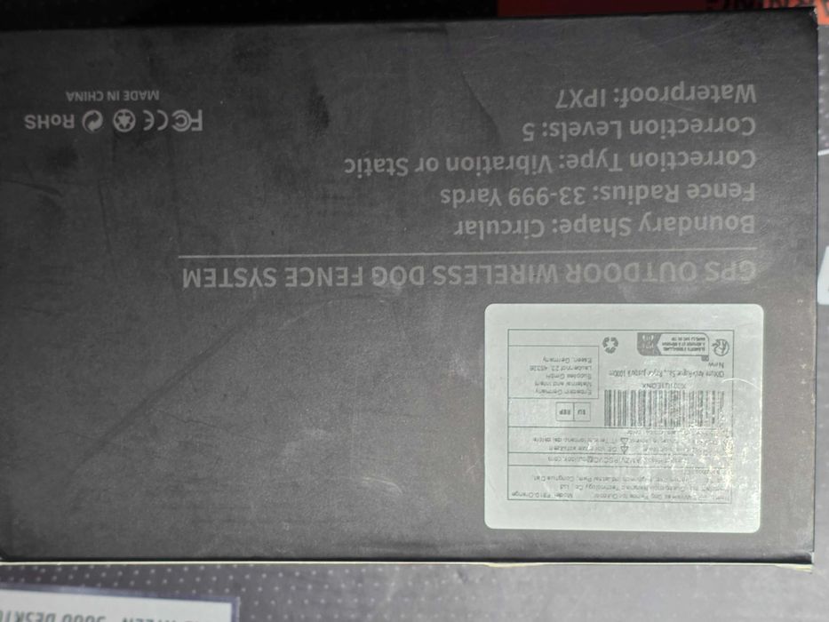 Gard invizibil wireless cu GPS pentru câini IPX7 F81D Portocaliu nou