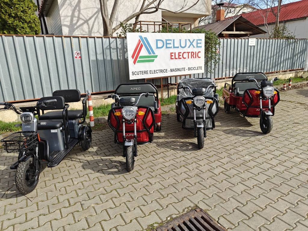 Triciclu Electric Voltarom, APT4, Viteza maxima 25 km pe ora, 1000W