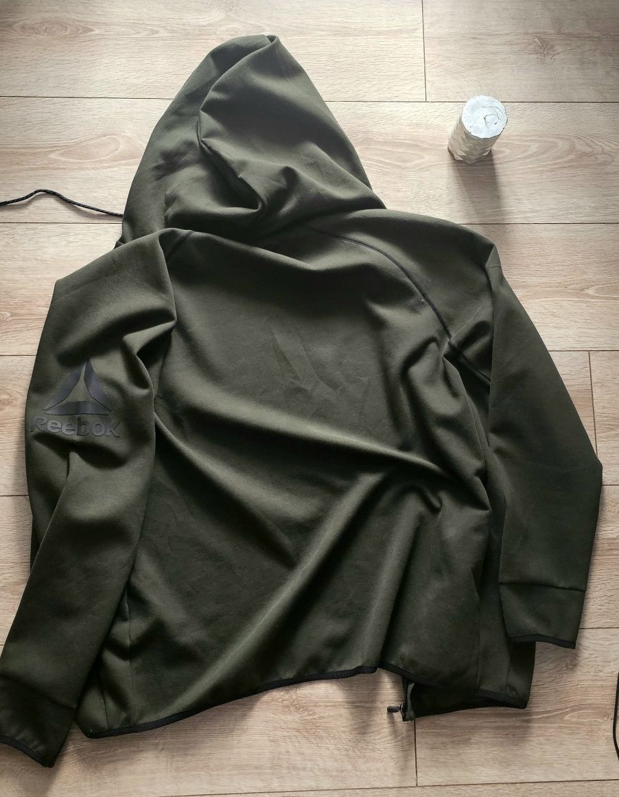 Jacheta softshell Reebok kaki, drumeții, pescuit, camping Mărimea XL