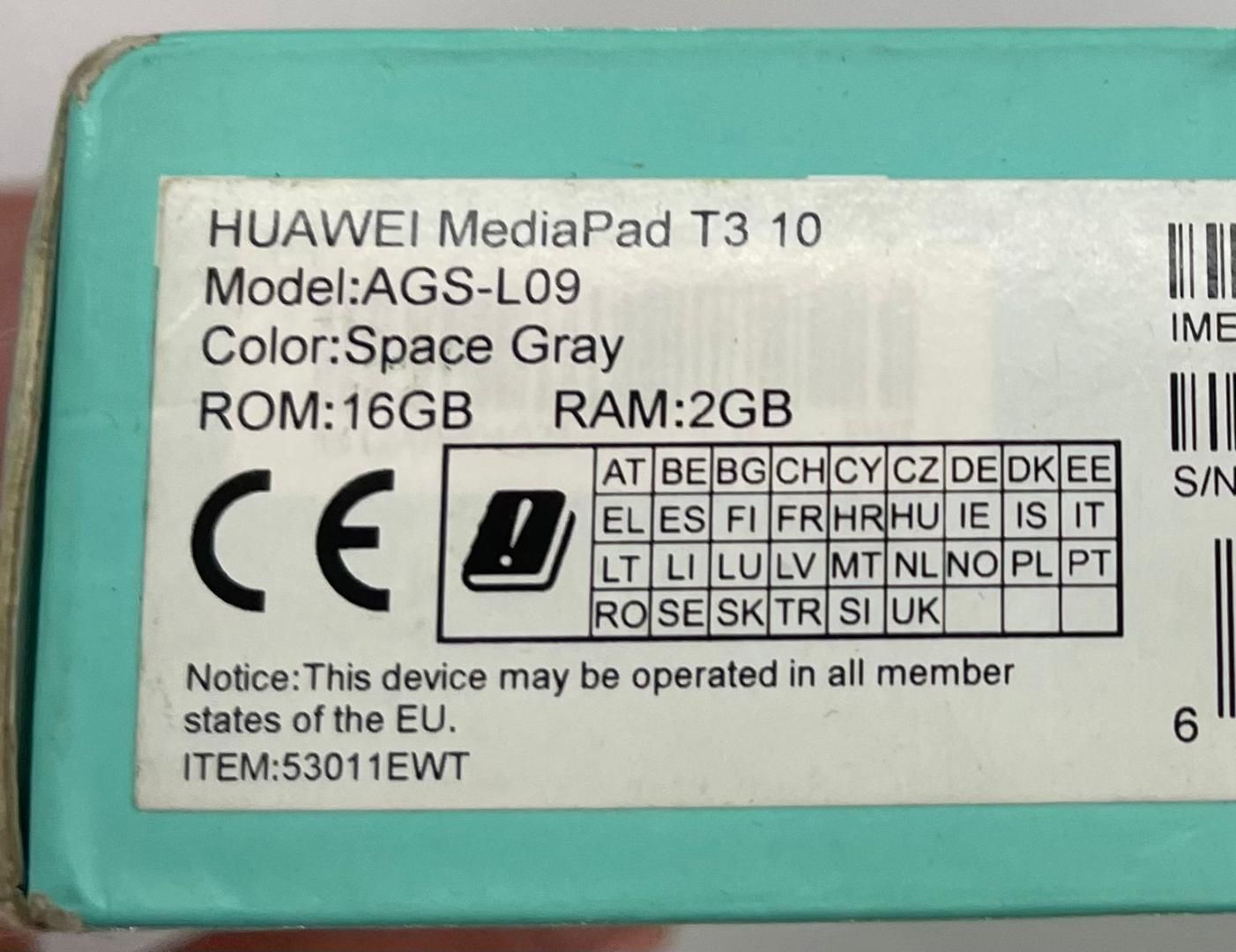 Tableta Huawei MediaPad T3 10, 9.6", Quad Core -A-