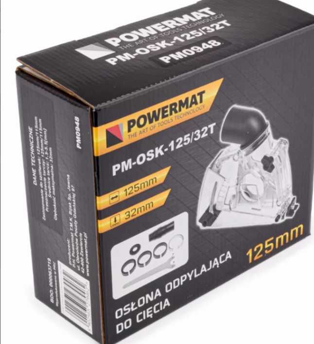 Прахоуловител за ъглошлайф - POWERMAT 125/32T - TBS1012