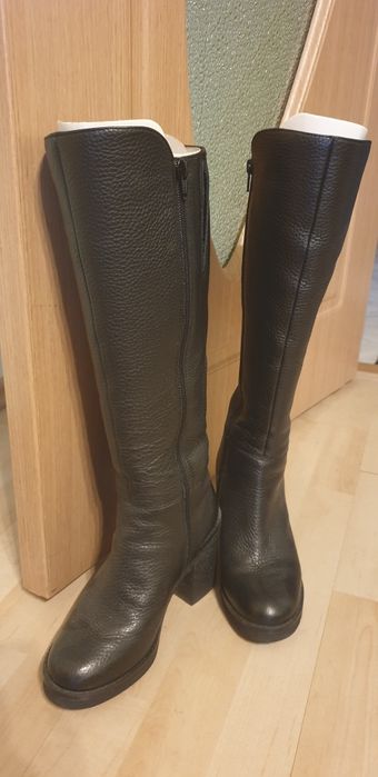 Cizme noi piele naturala negre inalte 36