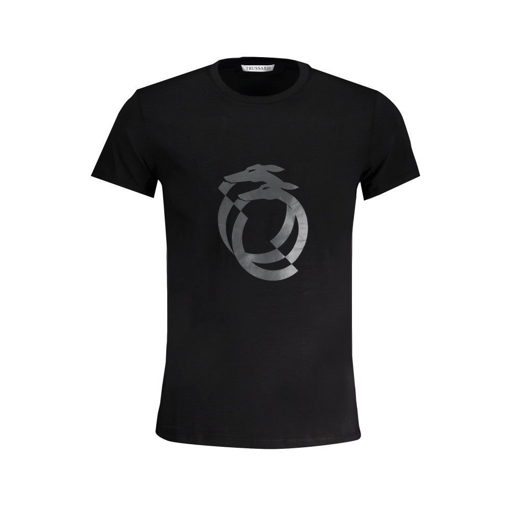Оригинална мъжка тениска Trussardi TRU1MTS01_NEBLACK