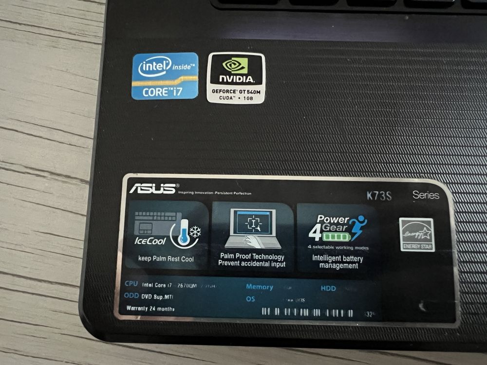 Laptop Asus K73s