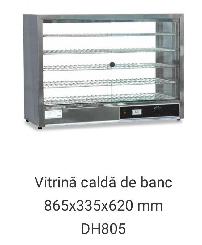 Vitrină caldă de banc