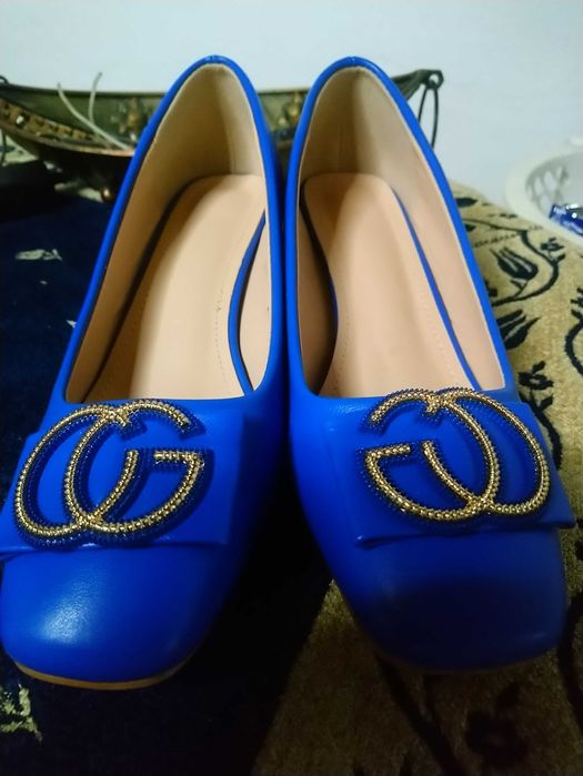 Дамски сини обувки