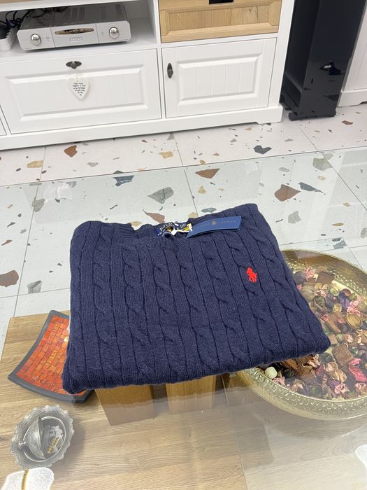 Pulover Ralph Lauren cable-knit (tricotat), bleomarin, marimea S