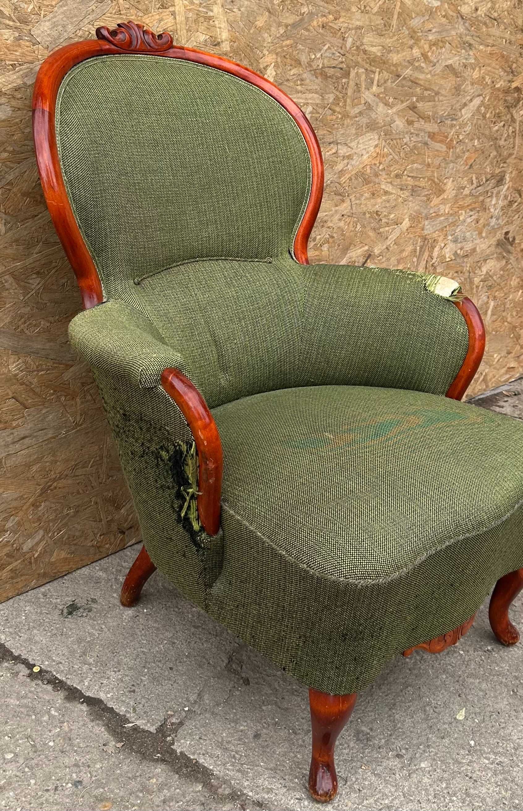 Fotoliu Vintage Stil Louis Philippe; Fotoliu confortabil