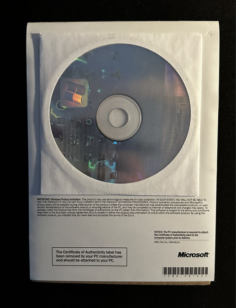 CD Windows XP professional original 32bit