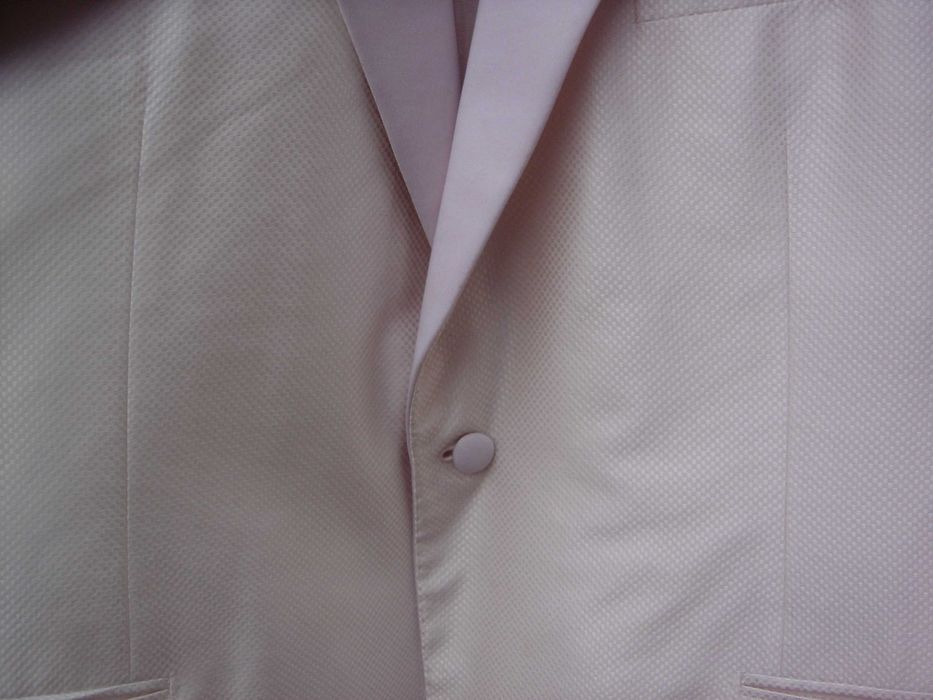 Stefano Ricci, smoking alb, matase naturala, 60-61 R