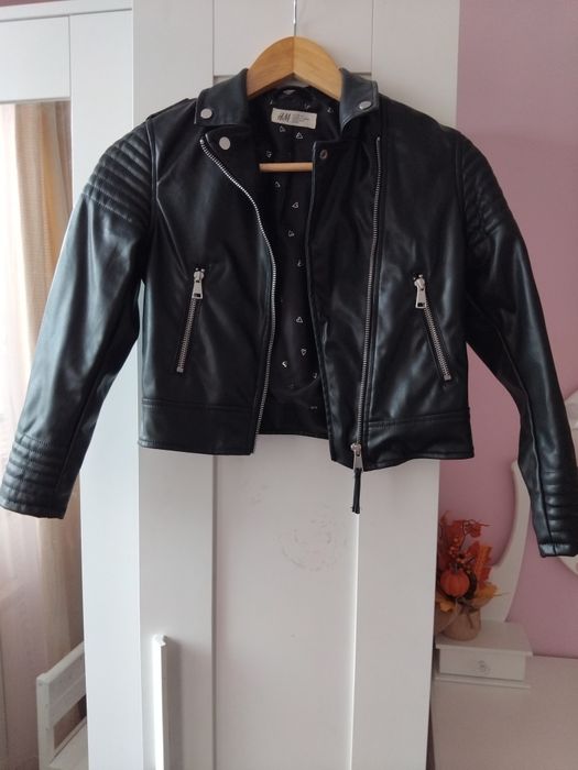 Кожено яке НМ 134 см. за момиче