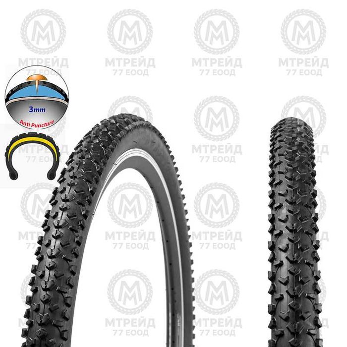 Въшна вело гума BLACK DIAMOND (26 x 1.95), Защита от спукване - 3mm