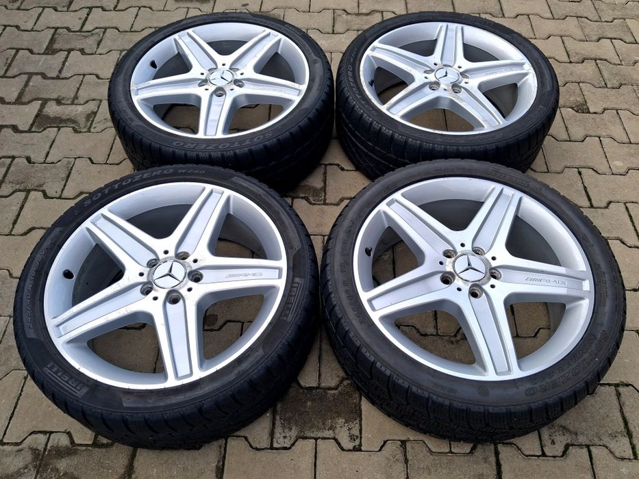 Jante Mercedes AMG pe 19 cu anvelope de iarnă  S , C , E  roti  jenti