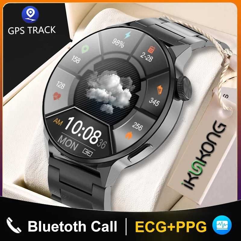 2022 Ceas inteligent NFC Bărbați Apel Bluetooth Sport Ceas GPS Track