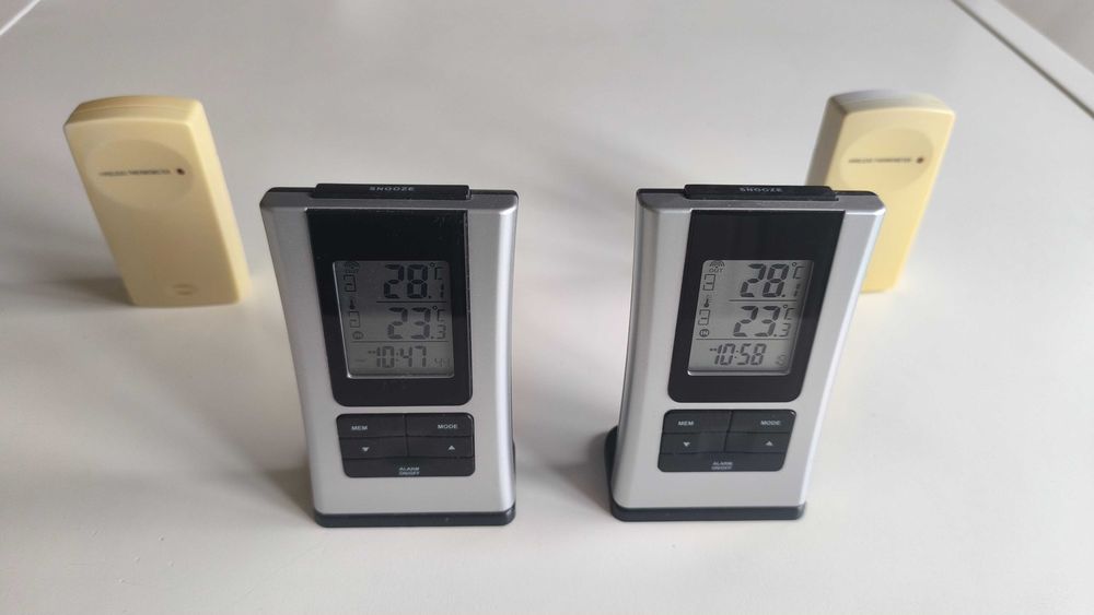 Метеорологични станции безжични с външни датчици 2 броя независими