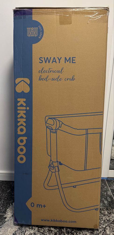 Бебешка кошара next-to-me KIKKABOO SWAY ME БЕЖОВО