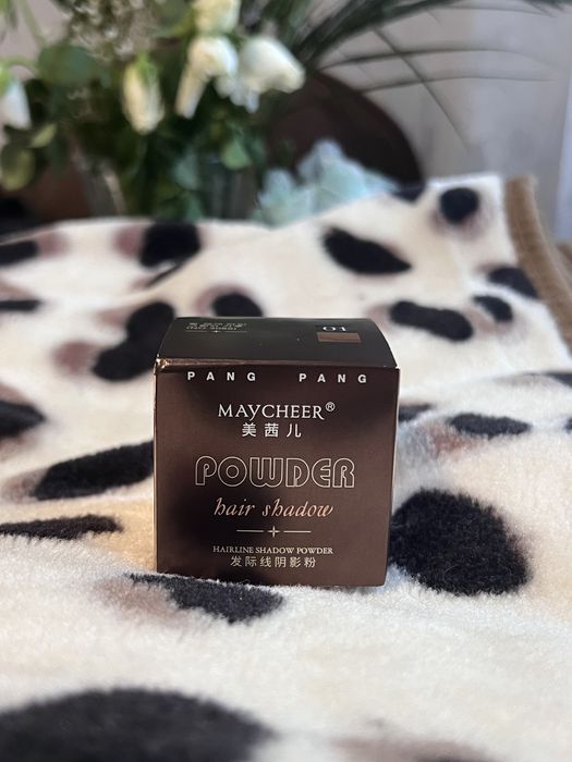 Pudra pentru acoperirea scalpului efect de par mai des - maro