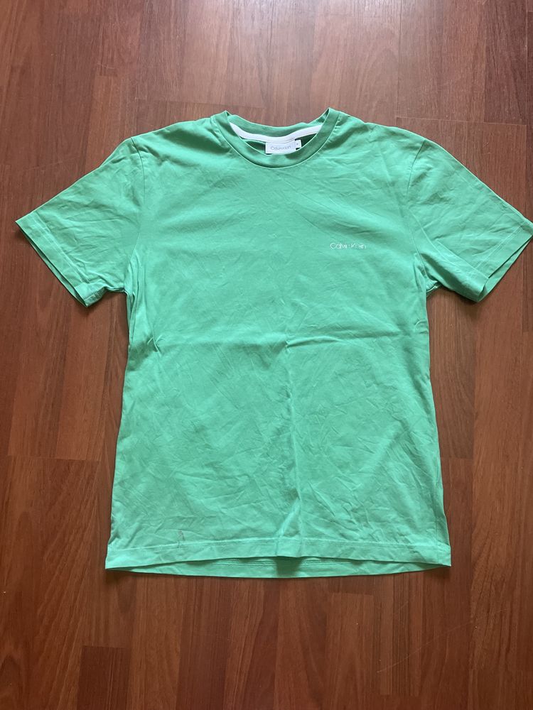 Tricou Calvin Klein Jeans - original, verde