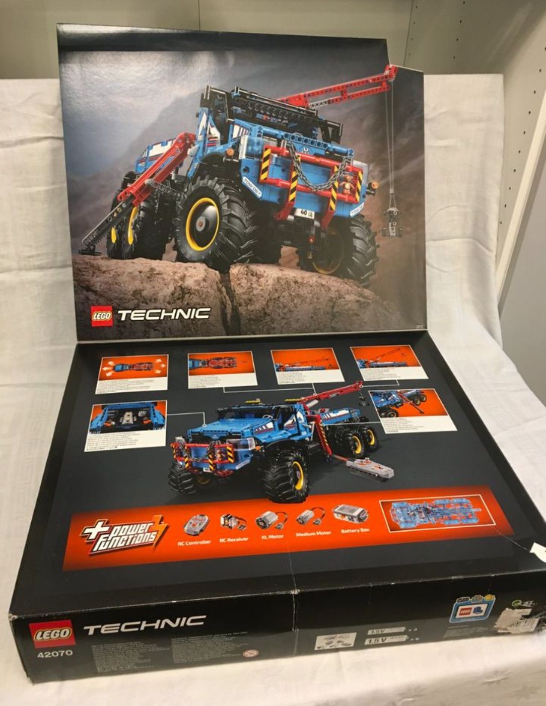 LEGO Technic 42070 6x6 All Terrain Tow Truck, лего, дистанционно