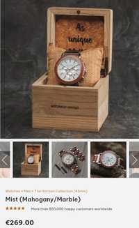 Часовник Holzkern от дърво и метал