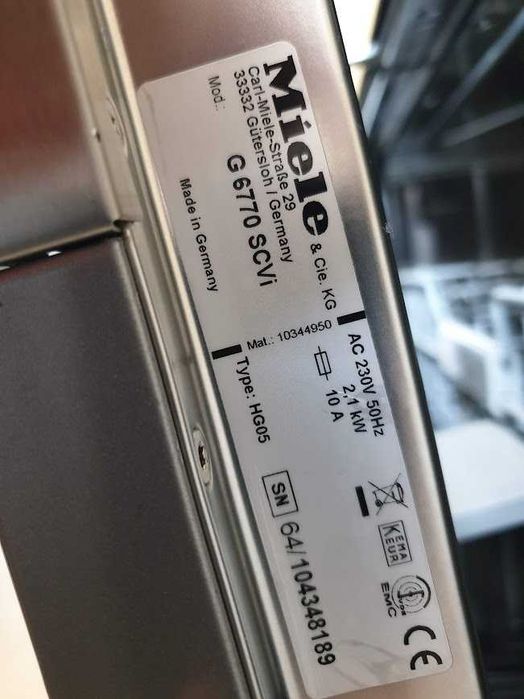 Miele - Auto Open - QuickPowerWash - Съдомиялна - Пълно Вграждане 60см